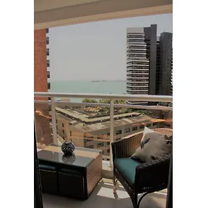 Flat No Mais Novo Edifício Conceito Com Linda Vista Mar !!! Apartamento Fortaleza (Ceara)