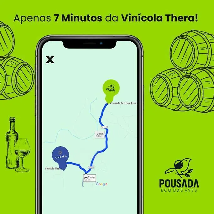 Casa vacanze Chale Na Pousada Eco Das Aves Proximo A Vinicola Thera Bom Retiro  Brasile